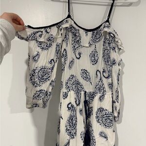 Band of gypsies white Off-Shoulder Romper